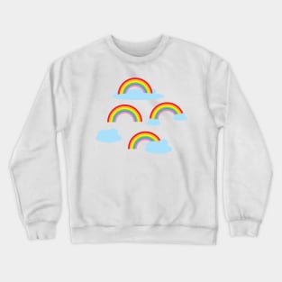 Rainbows and clouds Crewneck Sweatshirt